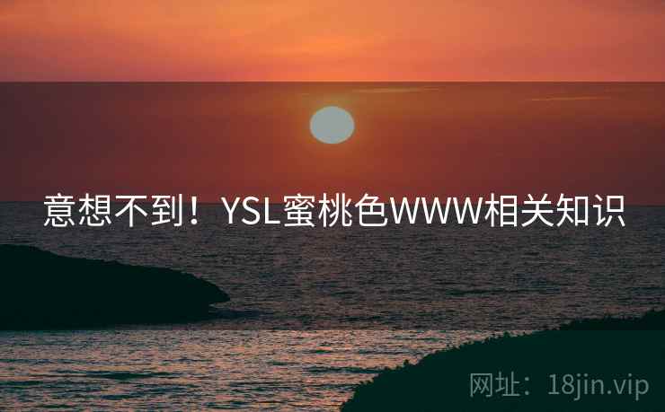 意想不到！YSL蜜桃色WWW相关知识